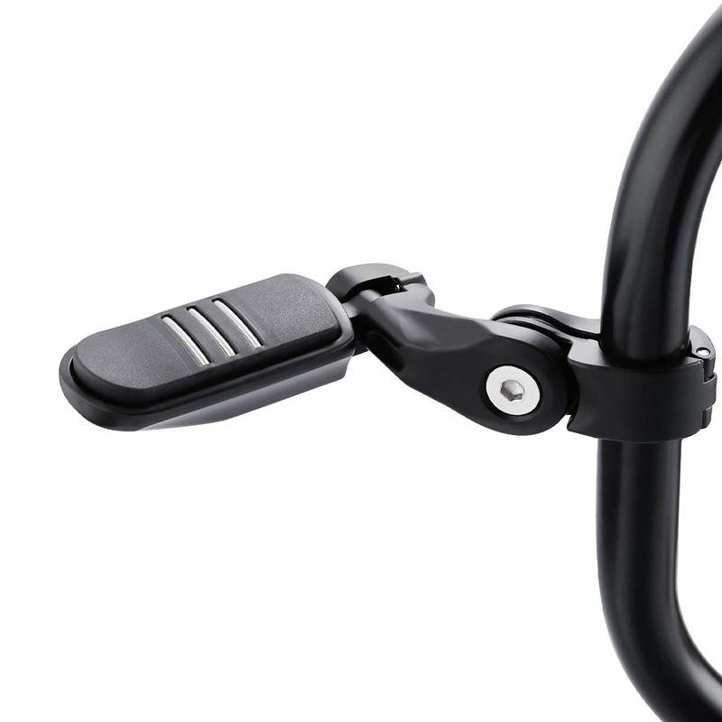 1 1/4" 32mm Matte Black Short Angled Engine Guard Footpegs