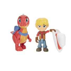 Giochi Preziosi, Dino Ranch Jon & Blitz DNA00100 Pair of Figures, Figure Approx. 7.5 cm High and Dinosaur Approx. 9 cm High, Like Cartoon, for Children from 3 Years, Multicoloured