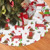 UGTEWXU Cute Dachshund Christmas Tree Skirt Christmas Tree Skirt 36"