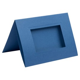 JAM PAPER A7 Photo Notecards - 5 x 7 - Blue - 100/Pack