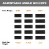 Henkelion 1 Pair 10 Lbs Adjustable Ankle Weights For Women