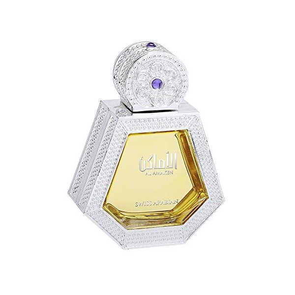 Al Amaken, Eau De Parfum for Women (50mL) | Intense, Energetic and Enticing Fragrance with Sultry Wood and Musk, delicate Patchouli, Sicilian Bergamot and Jasmine | by Perfume Artisan Swiss Arabian