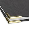 Certificate Folder in Black Linen Look Cover with High-Quality Embossed