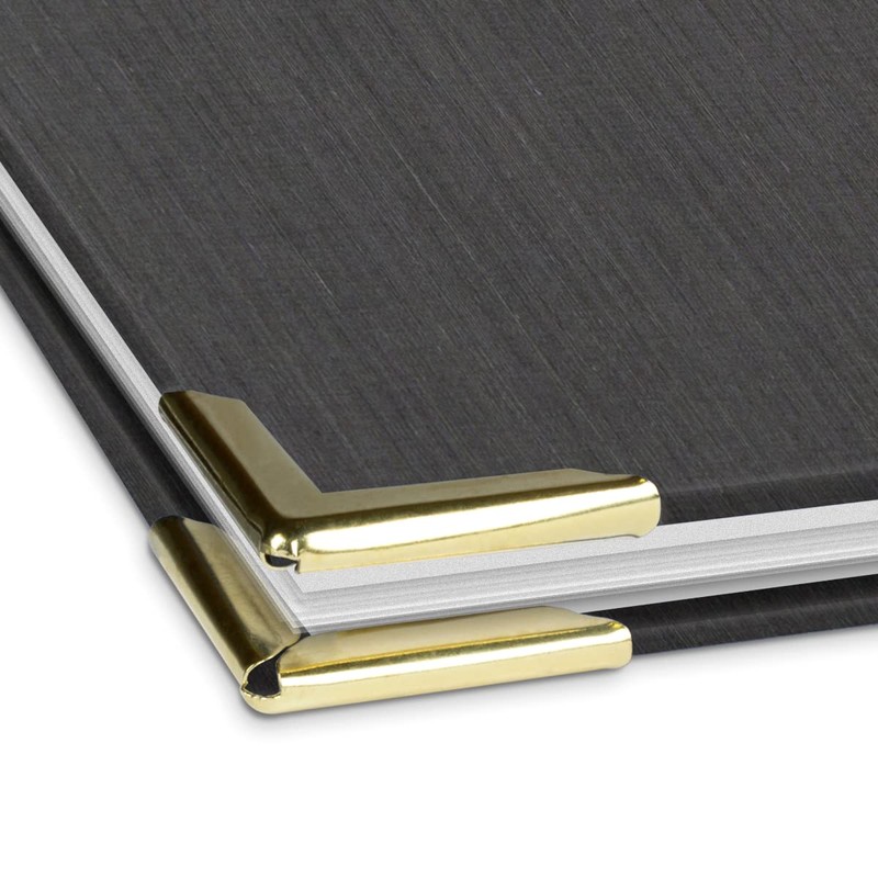 Certificate Folder in Black Linen Look Cover with High-Quality Embossed