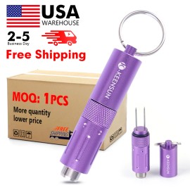 Purple KEENSUN 2-in-1 Cigar Draw Enhancer & 9mmCutter Punch Portable Twin Needles Cigar Poker, 2-5 Days Deliverycolor: Green