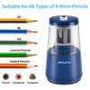 JARLINK Electric Pencil Sharpener, Heavy-Duty Helical Blade to Fast Sharpen,