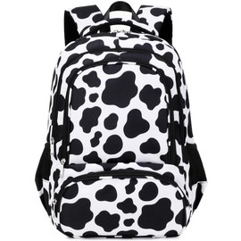 abshoo Cow Print Girls Backpack For Elementary Middle School Bags Kids Preppy Backpacks for Teen Girls Bookbag Backpack for Girl 6-8-10-12(Cow Print)