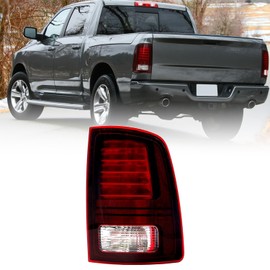 LED Tail Lights Assembly Fit for 2013-2018 Dodge RAM 1500,2019-2022 RAM 1500 Classic Warlock,2014-2018 RAM 2500 3500 Passenger Side (Right Side)