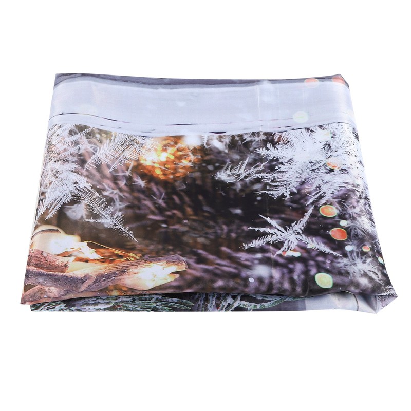 Waterproof Christmas Curtain Window Decorations Christmas Ornaments Home Living Room