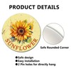 Lygond Metal Sign Tin Sign Retro Round Garden Flower Sunflower