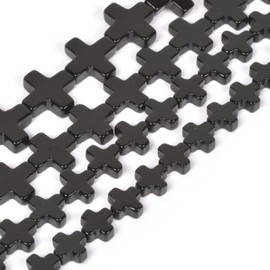 abalorio de ágata negra talladas de 12 mm, abalorio de piedras preciosas para hacer joyas, suministros sueltos, 16 pulgadas