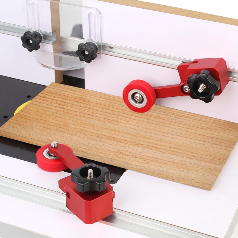 JCFANTS Updated Bearing Roller Featherboards, Precision Stock Guides for Table