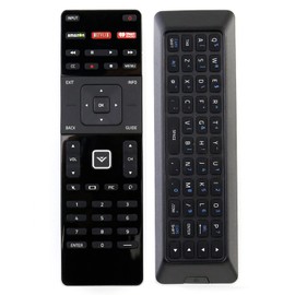 PERFASCIN Replacement QWERTY Keyboard Remote XRT500 A Fit for Vizio TV M651d-A2 M651D-A2R M652IB2 M652I-B2 M65-C1 M701DA3 M701d-A3 M702IB3 M702I-B3 M70C3 M70-C3 M75C1 M75-C1 M801d-A3 M80-C3 P652UI-B2