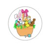 Assorted Easter Envelope Seals - 1.2" Fun Easter Stickers -