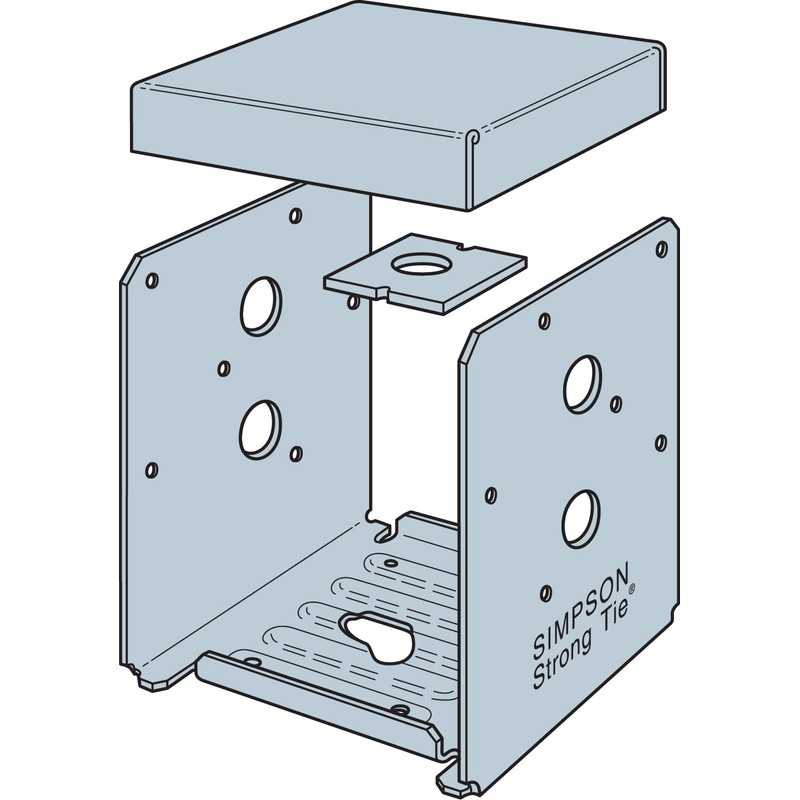 Simpson Strong-Tie ABU66Z ABU ZMAX Galvanized Adjustable Standoff Post Base
