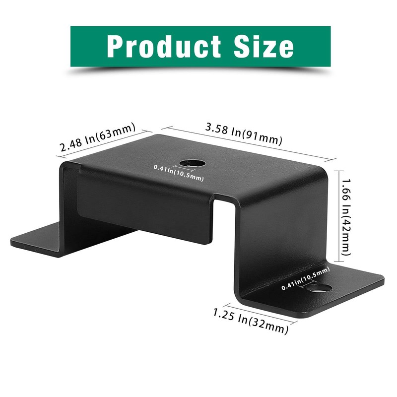 YVHFWOY 10Pcs Trailer Stake Pocket Bracket for 2'' x 4''