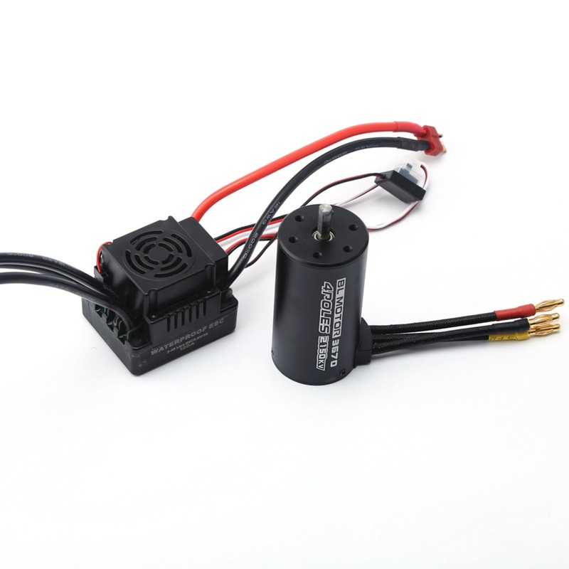 Waterproof 3670 2150KV Brushless Motor 120A Brushless ESC Combo Set