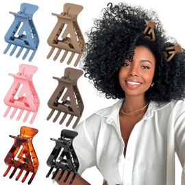 BelleVive Set mit 6 Haarklammern zum Anheben der Haarwurzeln für mehr Volumen – voluminöse Klammern für lockiges Haar ohne Knicke, voluminöse Haarwurzeln und federnde Locken, mehrfarbig