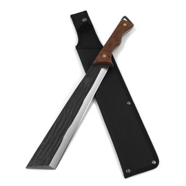 WICING Machete, 16.7" Machete for Cutting Trees Heavy Duty, 3Cr13 Stainless Steel Full Tang with Nylon Sheath, Great for Clearing Brush, Survival, Camping and Outdoor