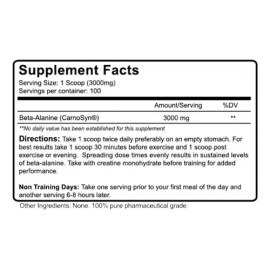 Pre Entrenamiento Nutrakey Beta Alanina Polvo 100 Servicios