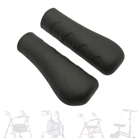 2 PCS Crutch Hand Grips Replacement Parts Fit for Rollator Walker ,Rollator Hand Grip,Wheelchair Hand Grip,Transport Chair Hand Grip,Knee Walker Hand Grip,Surface Anti-Slip Texture.