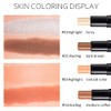 2 Colors Cream Contour Sticks Makeup Kit, Primer Face Highlighter
