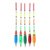 5PCS Multiple Color Balsa Wood Fishing Float Bobber Bite Indicator