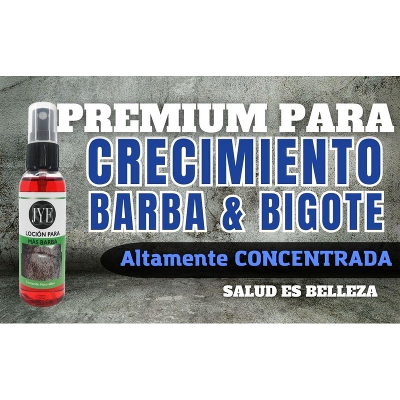 3 Lociones Doblemente Concentrada Crecimiento De Barba Y Bigote PREMIUM