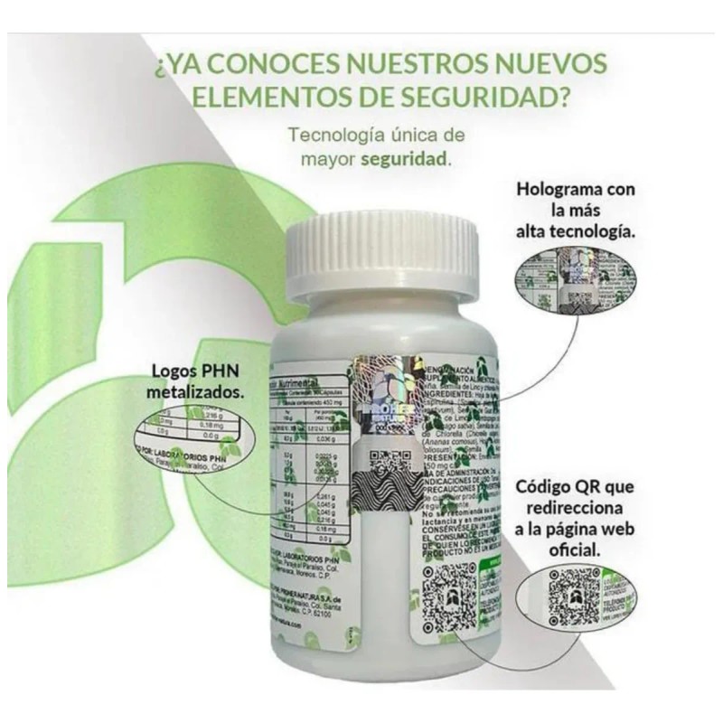 Moringa Y Espirulina Frasco Con 90 Capsulas