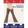 Hugh Ugoli Womens Bamboo Dress Socks, Crew Soft Thin Calf