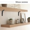 HOTOP Shelf Brackets Shelf Brackets Angle Shelf Bracket Wall Black