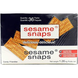 Sesame Snaps Candy (36pk X 35g), 1.26kg/2.8 lbs., {Imported from Canada}