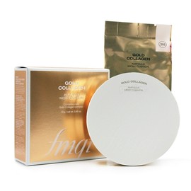 The Face Shop Gold Collagen Ampoule Mesh Cushion - Main Product + Refill / 더페이스샵 골드콜라겐 앰플 메쉬 쿠션 - 본품+리필