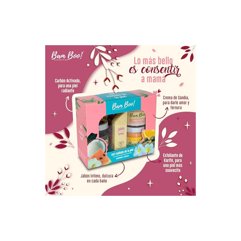 Set Cuidado de la Piel Bam Boo! Lifestyle 4 pzas