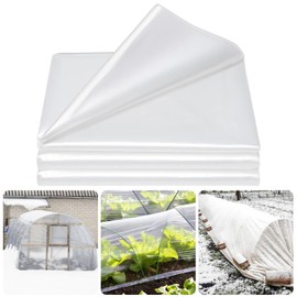 Legigo 10 X 30 Ft Clear Plastic Plant Covers Freeze Protection- 6 Mil Winter Greenhouse Plastic Sheeting for Frost Water Sun Wind Resistant, Plant Vegetable Blanket Covers for Cold Weather Garden Farm
