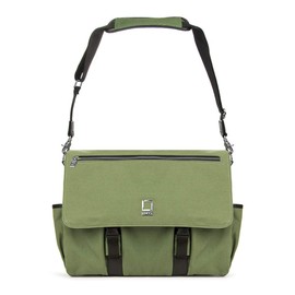 ROXIE Canvas Camera Bag Crossbody with 15.6 Inch Laptop Compartment Vintage Photo Bag DSLR Camera Messenger Bag Single Shoulder Bag