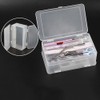 Transparent organizer large capacity nail tool 2-tier storage case - Transparent / 투명한정리함 대용량 네일 도구 2단 보관함 케이스 - 투명