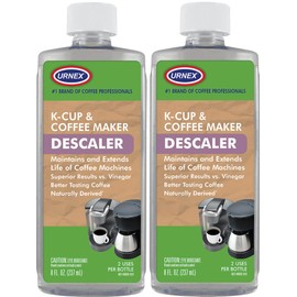 The Professional Barista's Choice - Urnex Keurig Compatible Coffee Maker Universal Descaling Solution (2 Pack, 2 Uses Per Bottle)