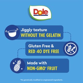 Dole Fruit Bowls Pineapple in Lime Flavored Gel Snacks, 4oz 24 Total Cups, Gluten & Dairy Free, Bulk Lunch Snacks for Kids & Adults