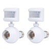 Westek Screw in Motion Sensor Light Socket for Outdoor Lighting,