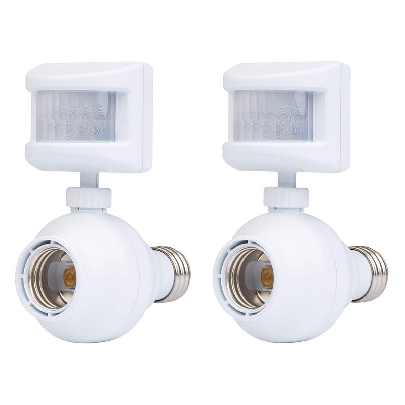 Westek Screw in Motion Sensor Light Socket for Outdoor Lighting,