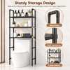Iron Over-the-Toilet Storage Rack for Bathroom Organization – Standing Space-Saving