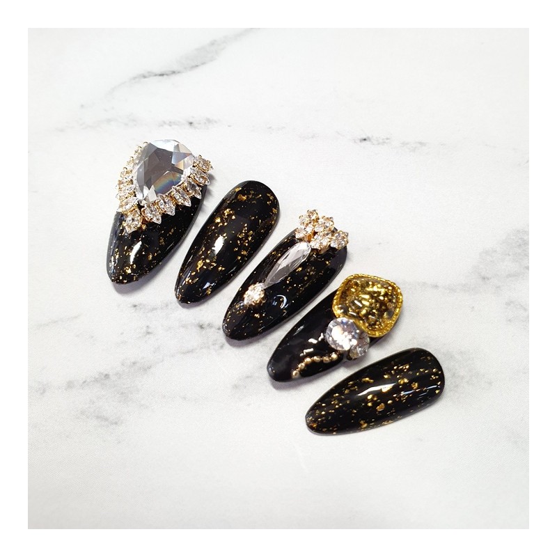 Black Swan Handmade Nail Tips - Natural / 블랙 스완