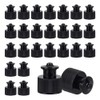 OLYCRAFT 100Pcs 24/410 Black Plastic Push Pull Replacement Caps 24mm