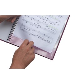 FREE×FILE Super Note 楽譜ファイル リング式 ピンク 30ポケット