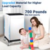 WBD WEIBIDA Upgraded Stainless Steel Washing Machine Dolly Cart, 700lbs
