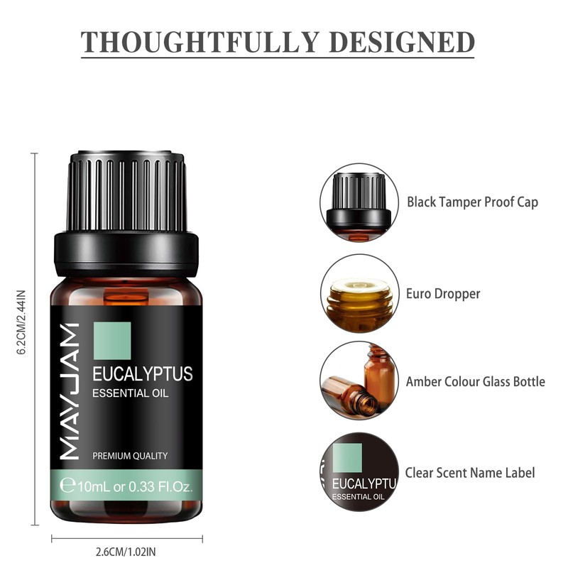 MAYJAM Essential Oil Eucalyptus Aroma Oil 100% Natural Essential Oil