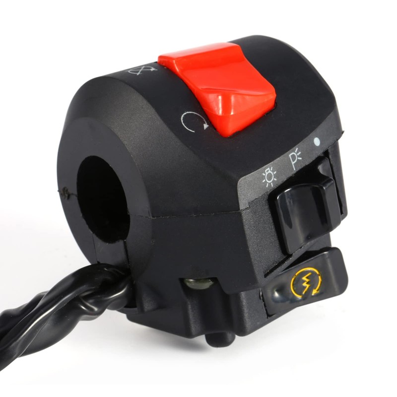 Motorcycle Handlebar Control, 7/8 Inch 22mm Handlebar Control Switch Motorbike