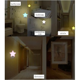 Longben Energy Saving LED Light for Kids, Plug in Night Light, LightSensor, SmartLight, HallwayLights, WallLight, nightlight for Adult (Blue)