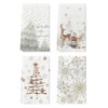 Artoid Mode Snowflakes Trees Gifts Reindeer Christmas Kitchen Towels Tea